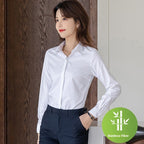 Bamboo Fiber Business Wear White Shirt For Women