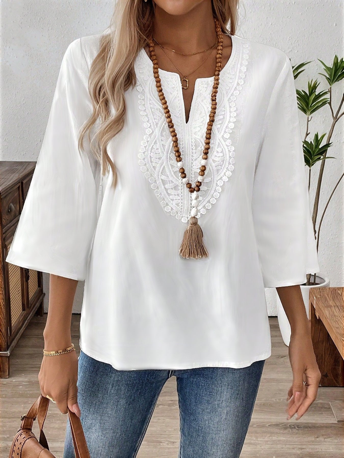 Elegant Fashion Solid Color Loose Shirt