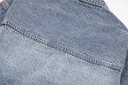 Punk Distressed Wash Denim Jacket