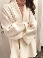 Short Double-faced Woolen Goods Classic Style Woolen Coat