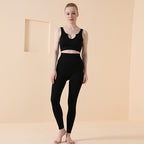 Striped Solid Color Quick-drying Gym Suit Sports Bra